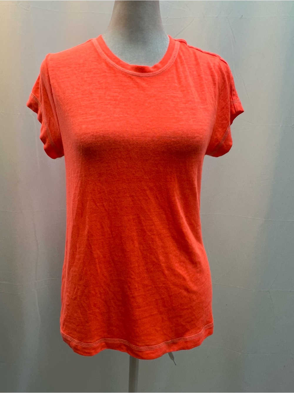 FP Movement by Free People Neon Orange Short Sleeve Crew Tee S
